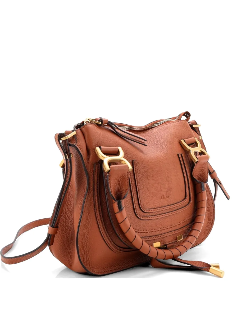 Chloé Pre-Owned Marcie Leather Small satchel - Braun