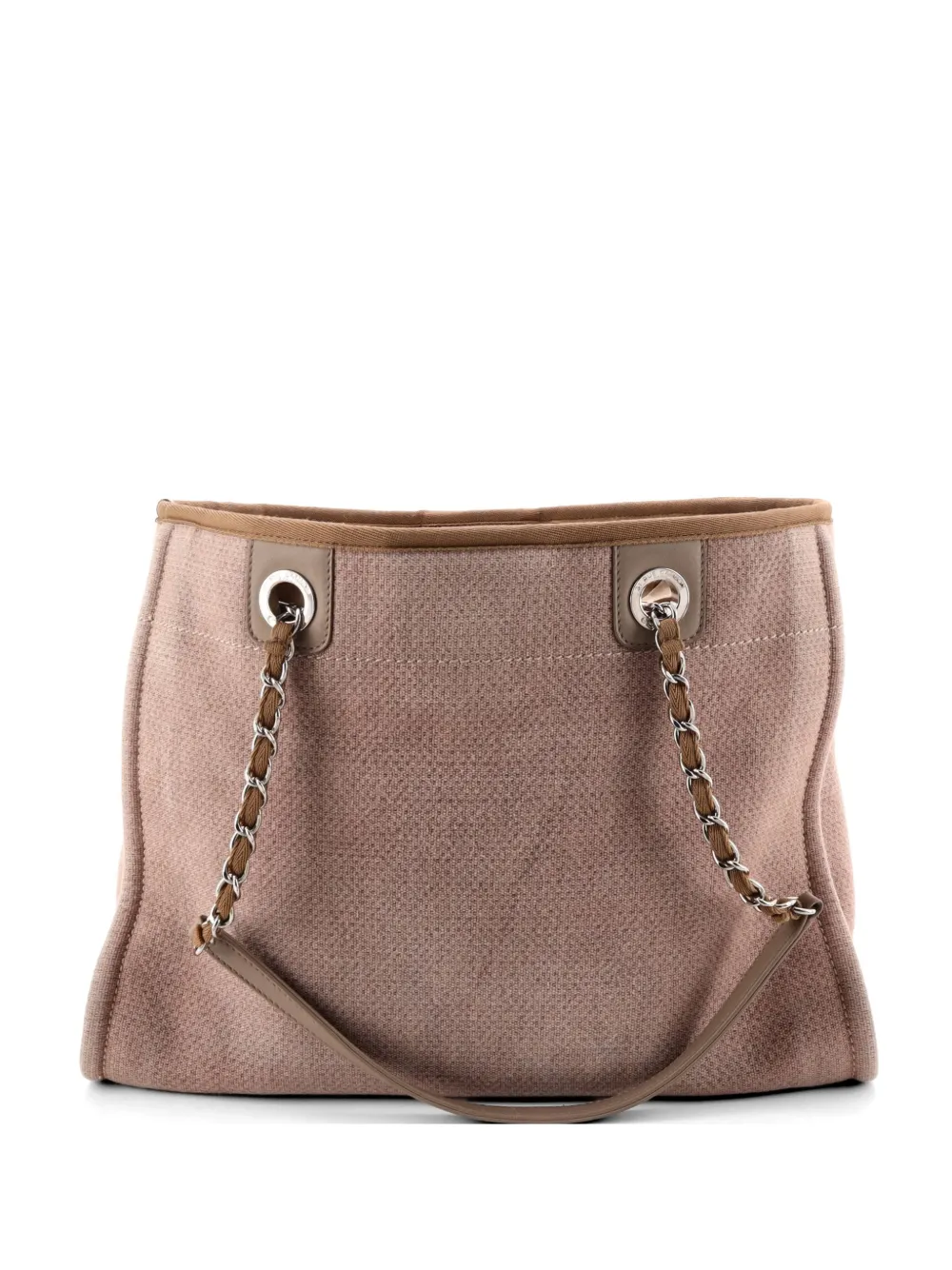 CHANEL Pre-Owned Deauville Canvas Small tote bag - Neutrals