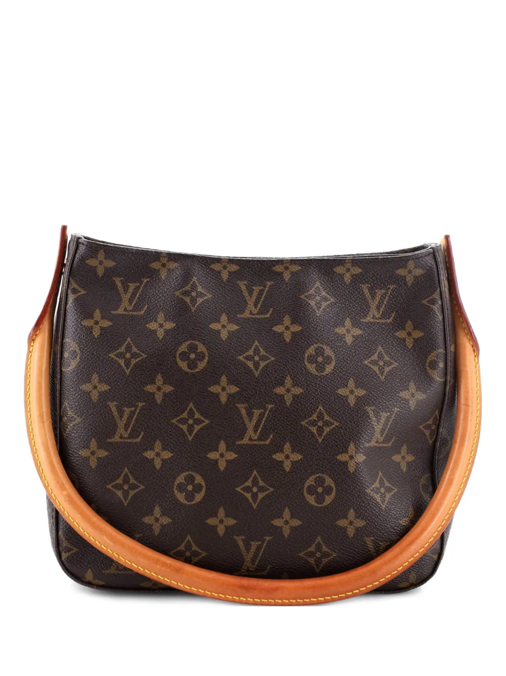 Louis Vuitton Pre-Owned Borsa a mano Looping MM in tela con monogramma - Marrone