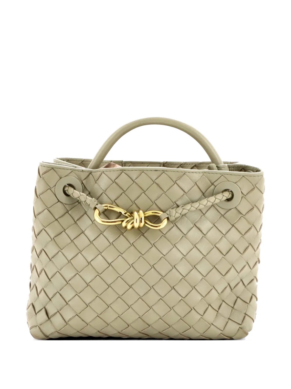 Bottega Veneta Pre-Owned Andiamo Top Handle Bag Intrecciato Nappa Small satchel - Verde