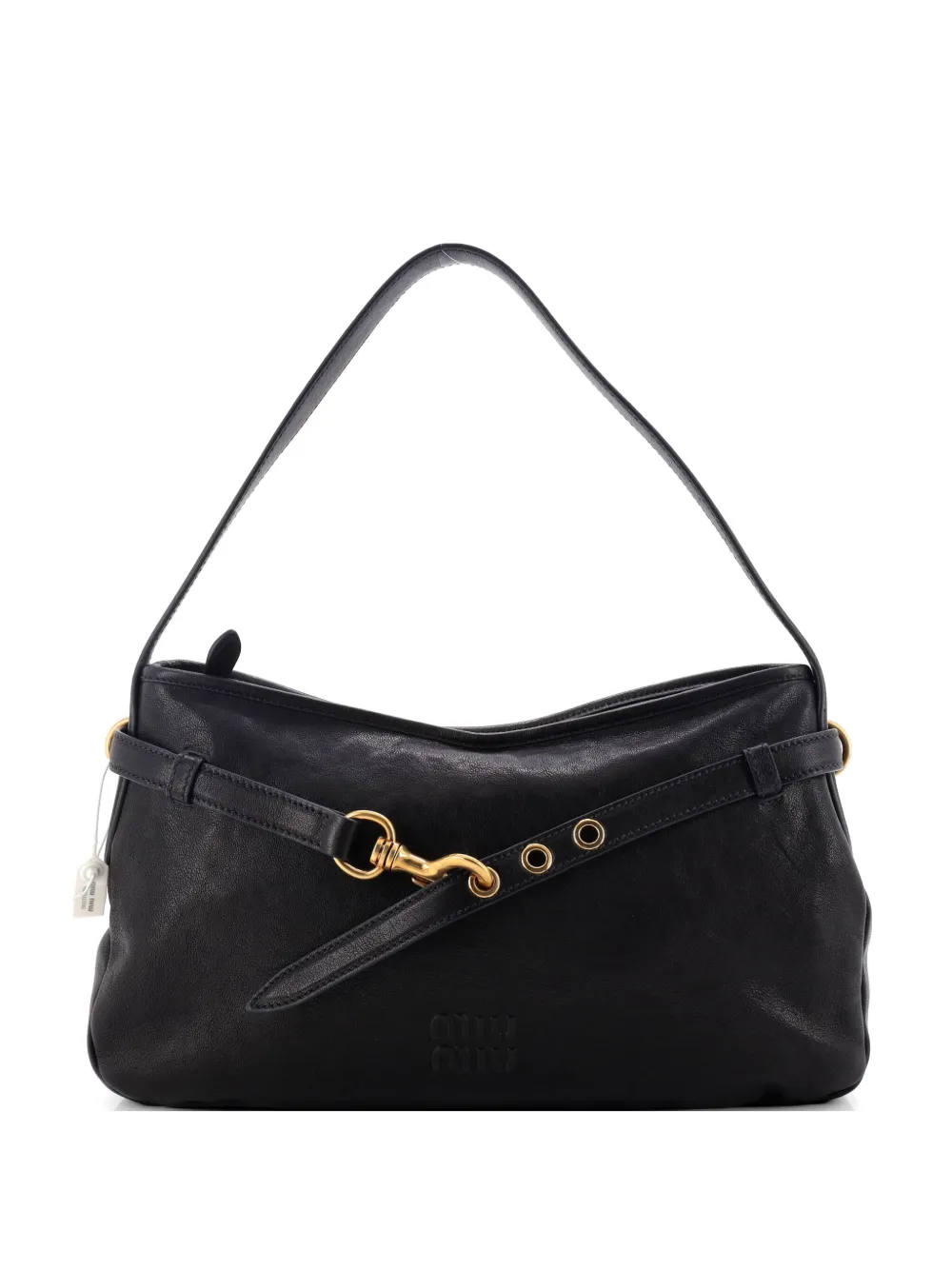 Miu Miu Pre-Owned Aventure Shoulder Bag Leather Regular hobo bag - Nero