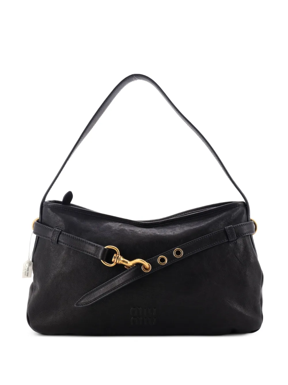 Miu Miu Pre-Owned Aventure Shoulder Bag Leather Regular hobo bag - Nero