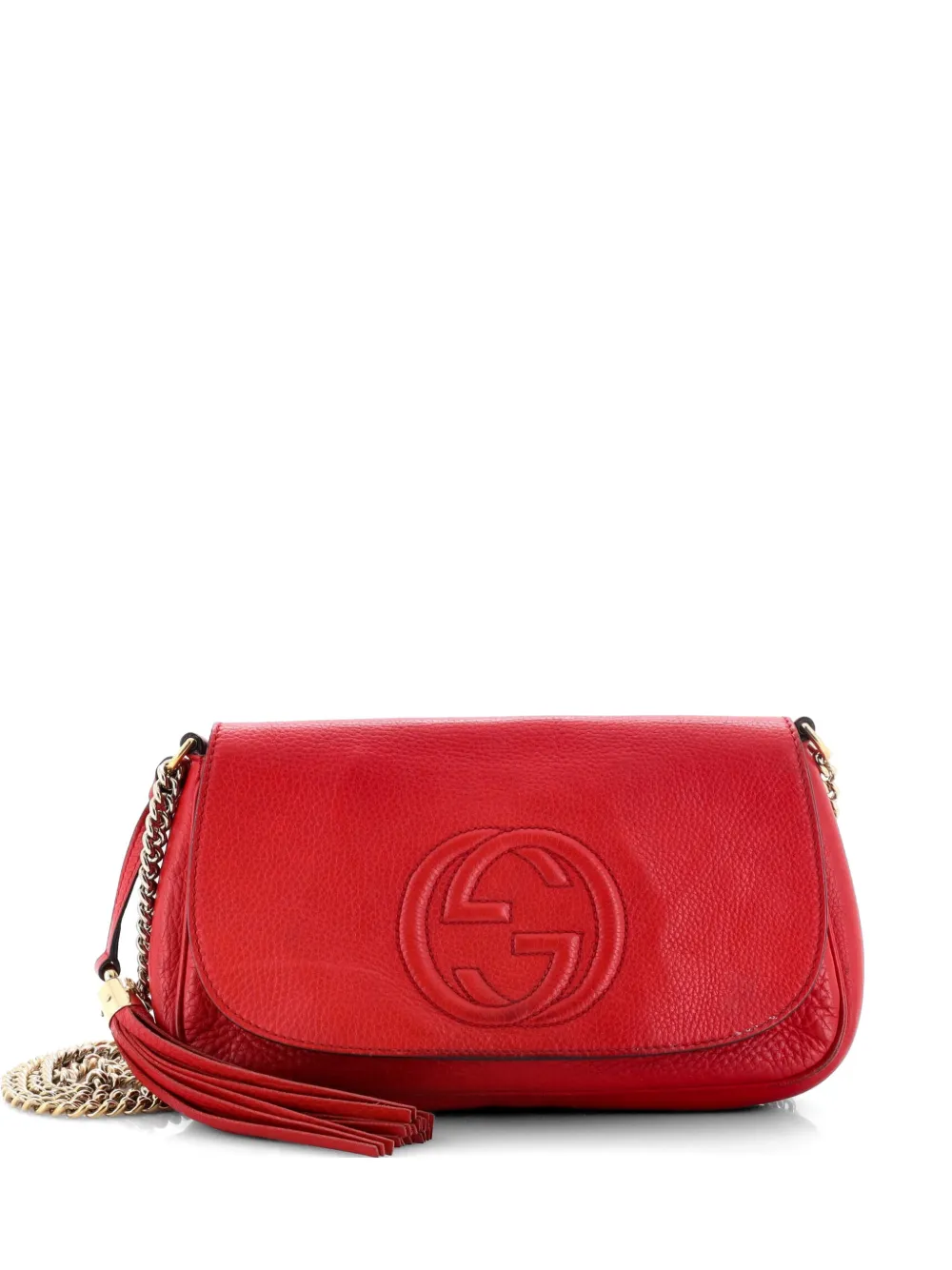 Gucci Pre-Owned Soho Chain Leather Medium crossbody bag - Rosso