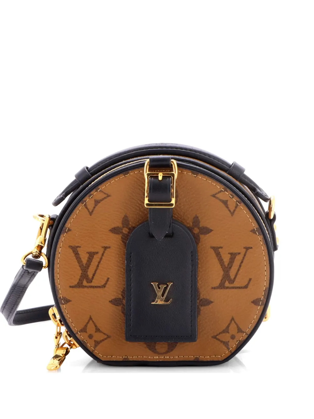 Louis Vuitton Pre-Owned Mini Boite Chapeau Bag Reverse Monogram Canvas crossbody bag - Brown