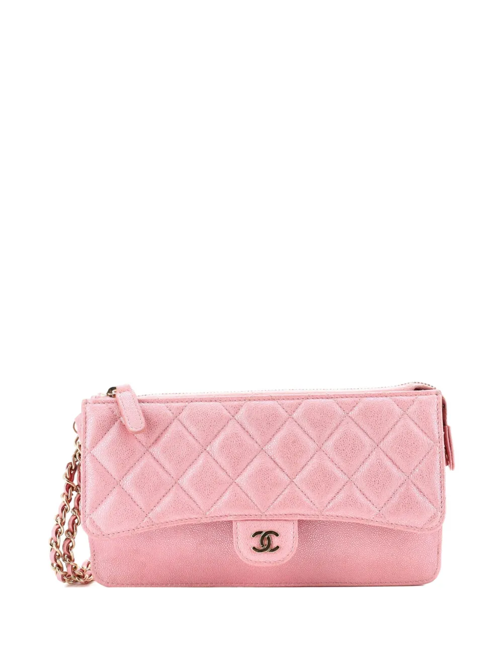 CHANEL Pre-Owned Pouch Classic Flap con zip - Rosa
