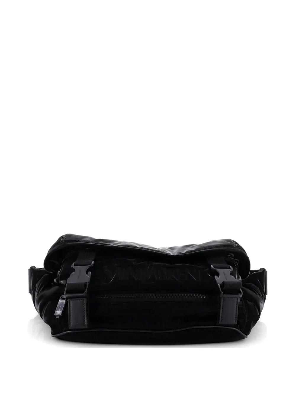 Saint Laurent Pre-Owned Logo Canvas belt bag - Nero