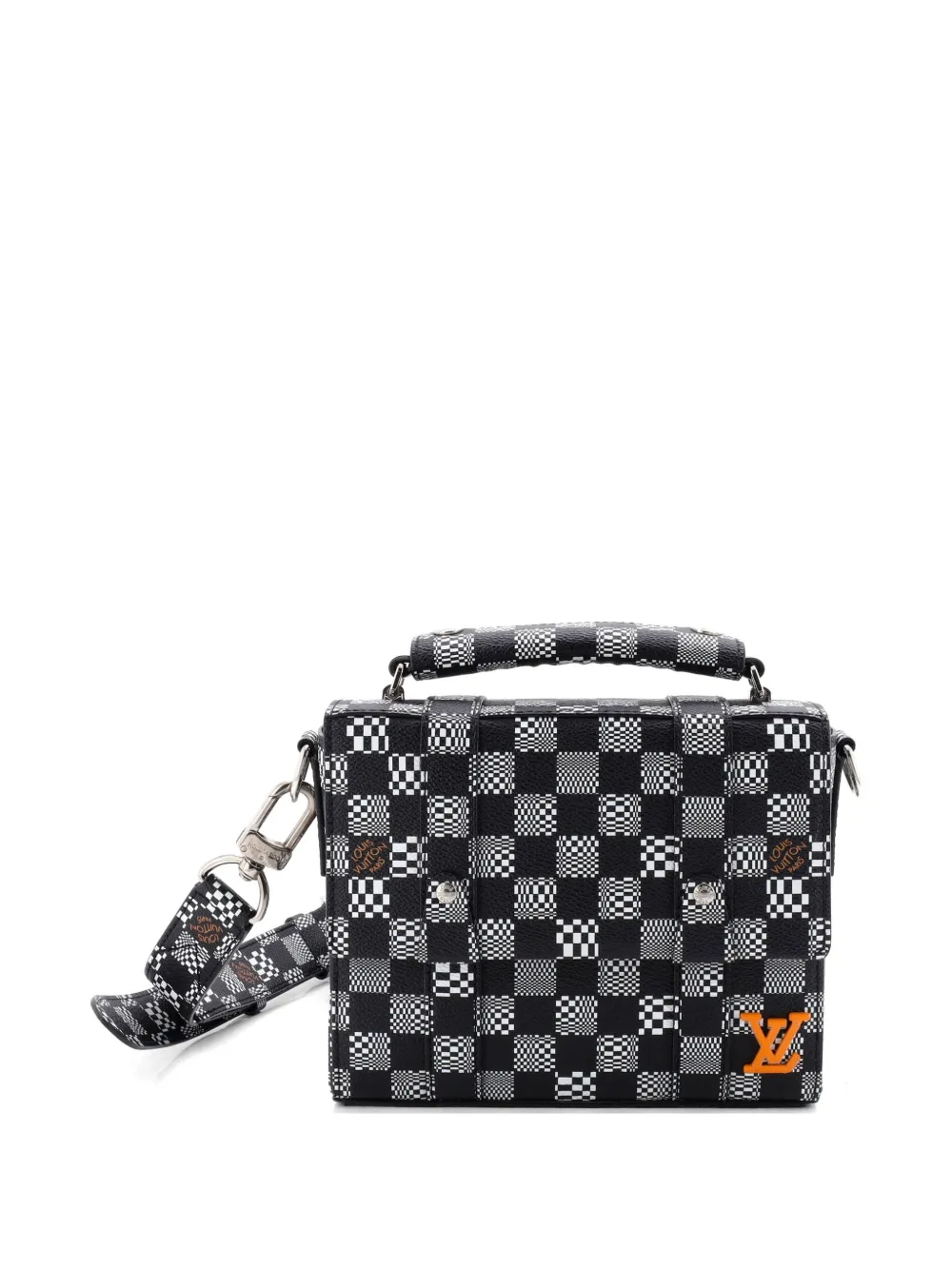 Louis Vuitton Pre-Owned Flap Soft Trunk Messenger Bag Limited Edition Distorted Damier crossbody bag - Nero