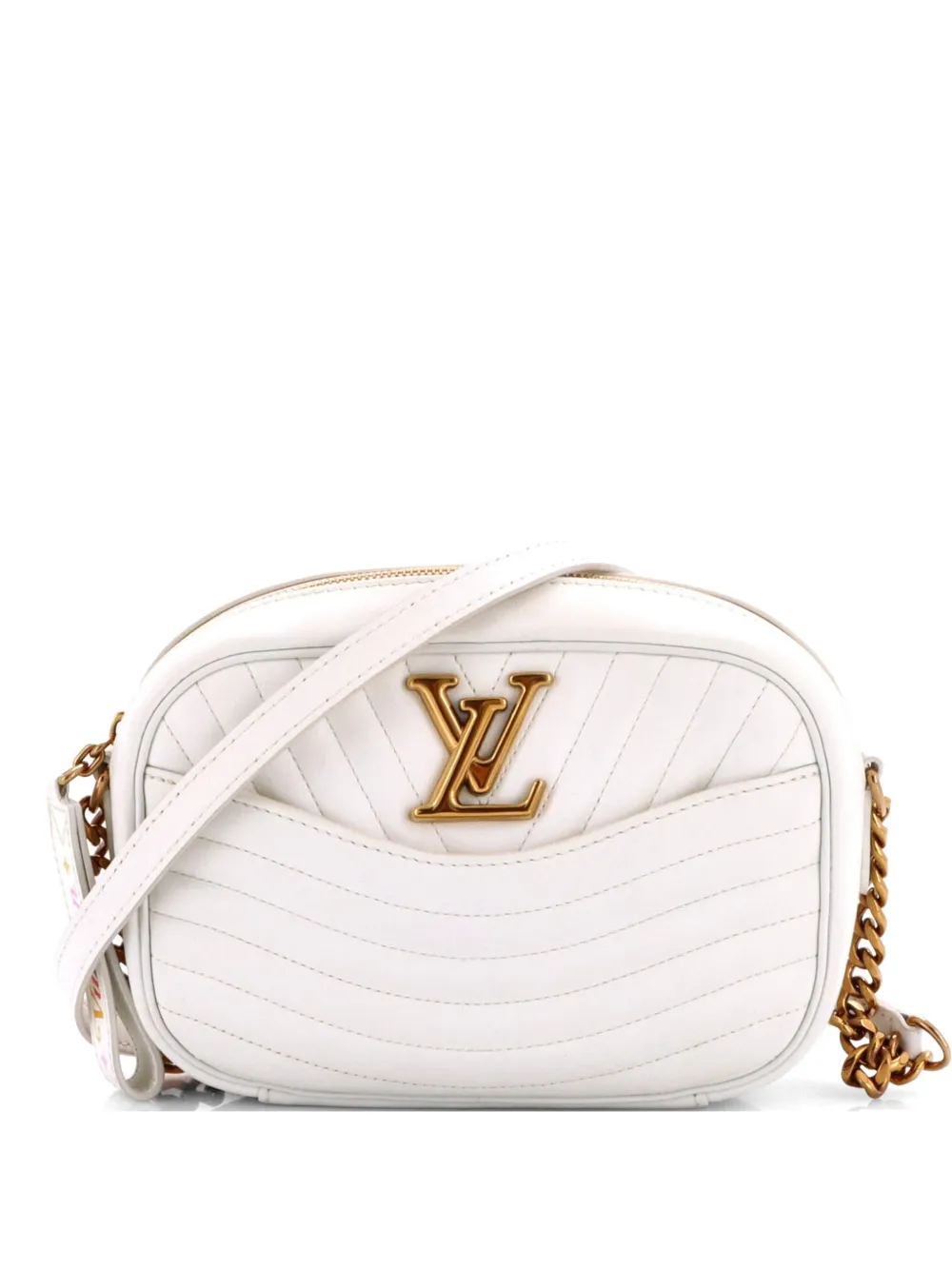 Louis Vuitton Pre-Owned New Wave Camera Bag Quilted Leather crossbody bag - Bianco