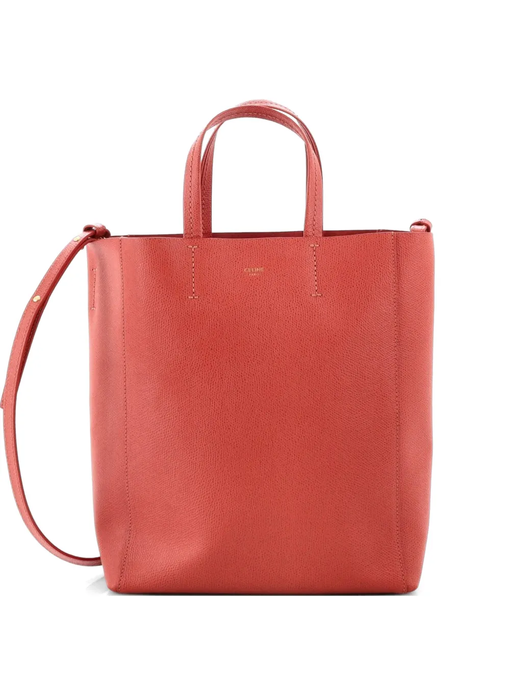 Celine Pre-Owned Borsa tote Vertical Cabas piccola in pelle di vitello pieno fiore - Rosa