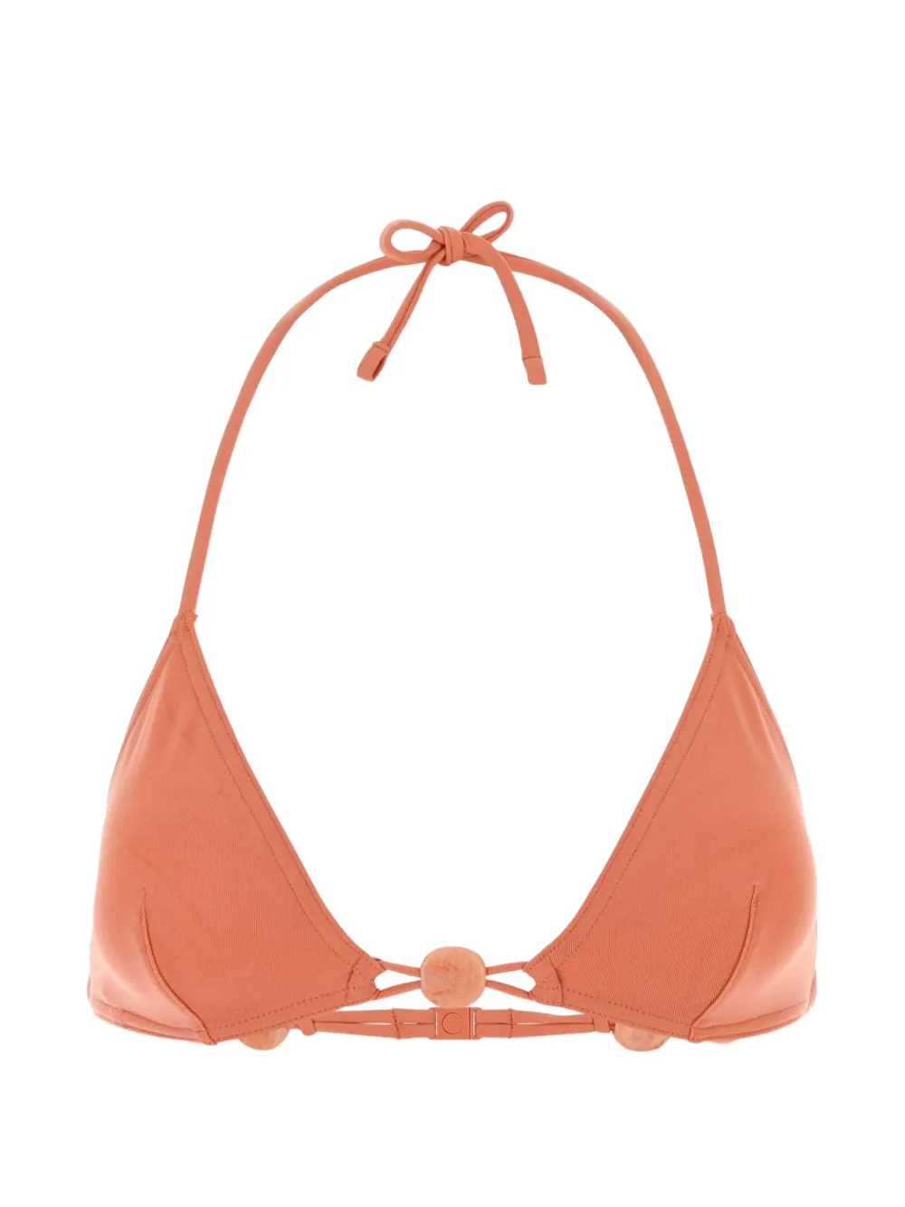 ERES Alva bead-embellished bikini top - Orange