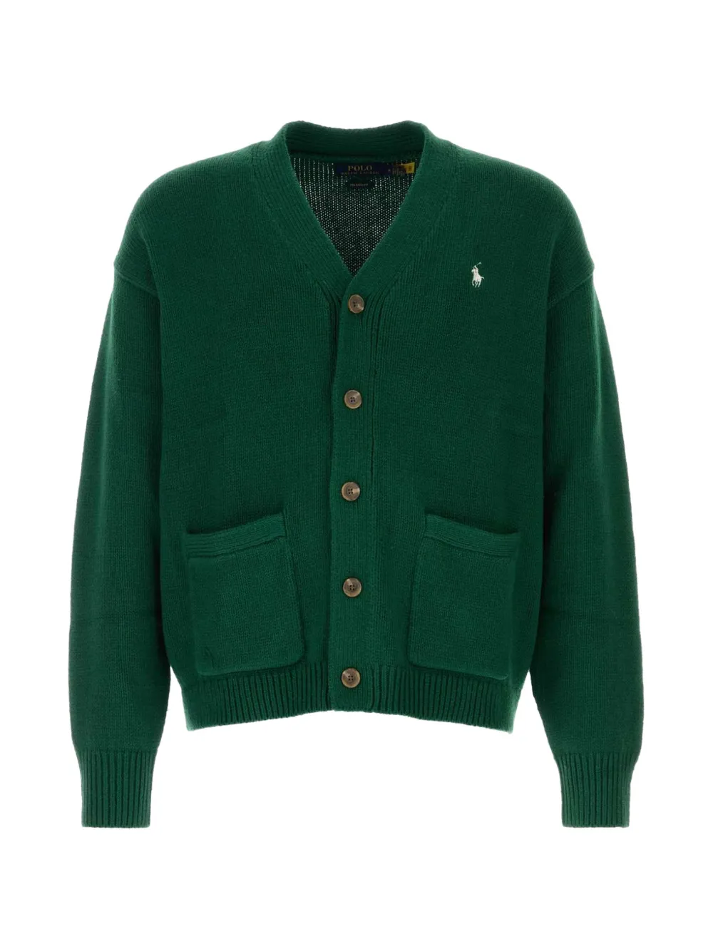 Polo Ralph Lauren logo-embroidered V-neck cardigan - Green