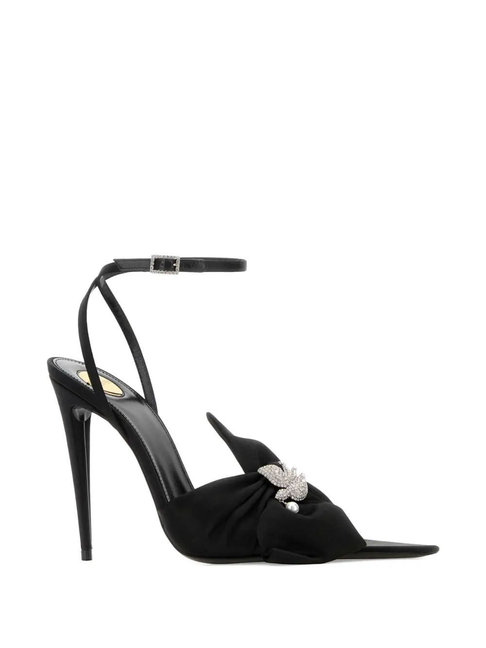 Saint Laurent Dove crystal-embellished pumps Zwart