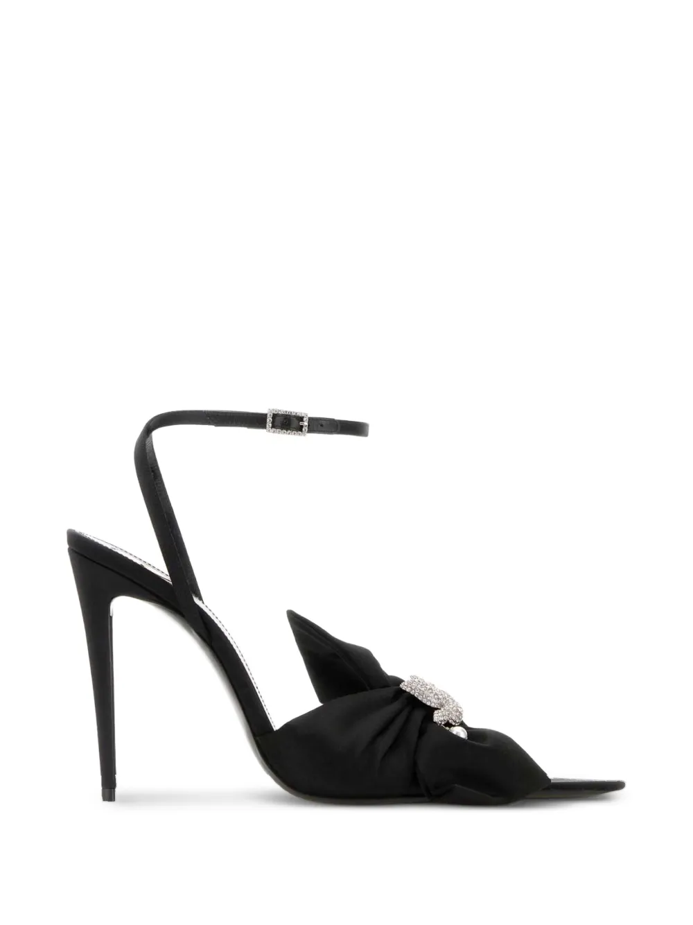 Saint Laurent Dove crystal-embellished pumps Zwart