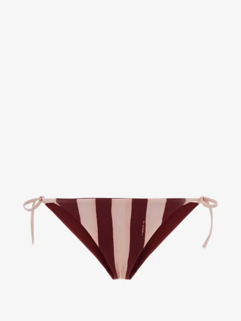 FENDI striped side-tie bikini bottoms