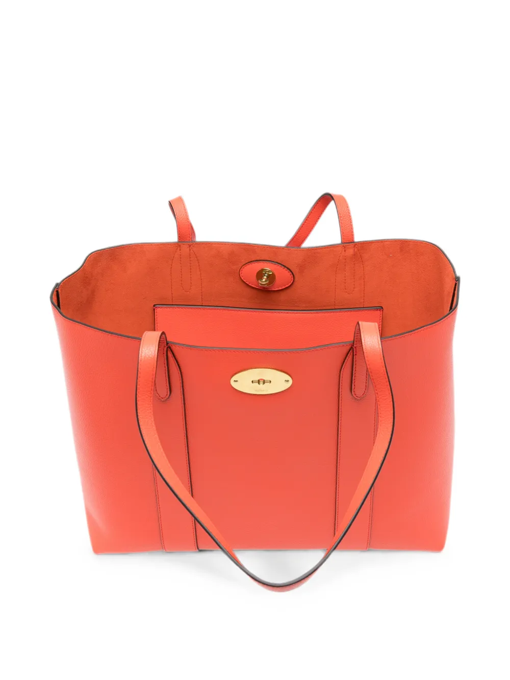 Mulberry Bayswater turnlock-closure Tote Bag | Orange | FARFETCH