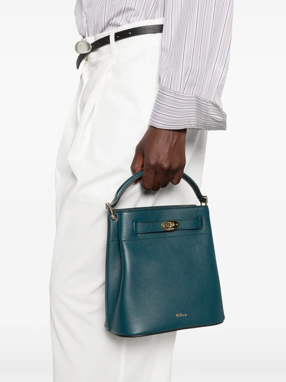 Mulberry Islington leren shopper Blauw