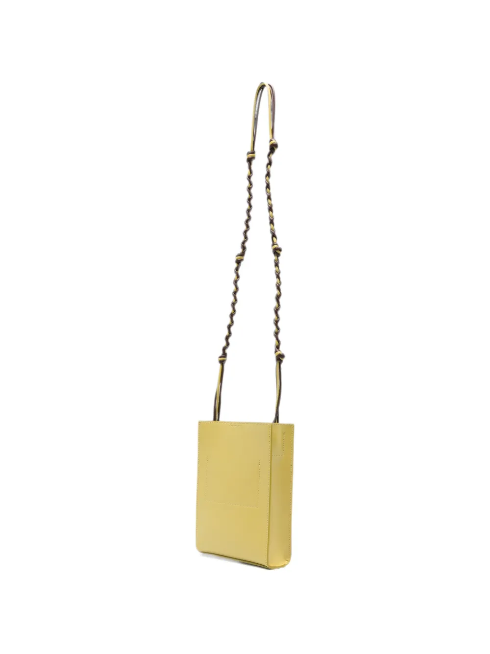 Jil Sander Tangle crossbodytas met gevlochten band Geel
