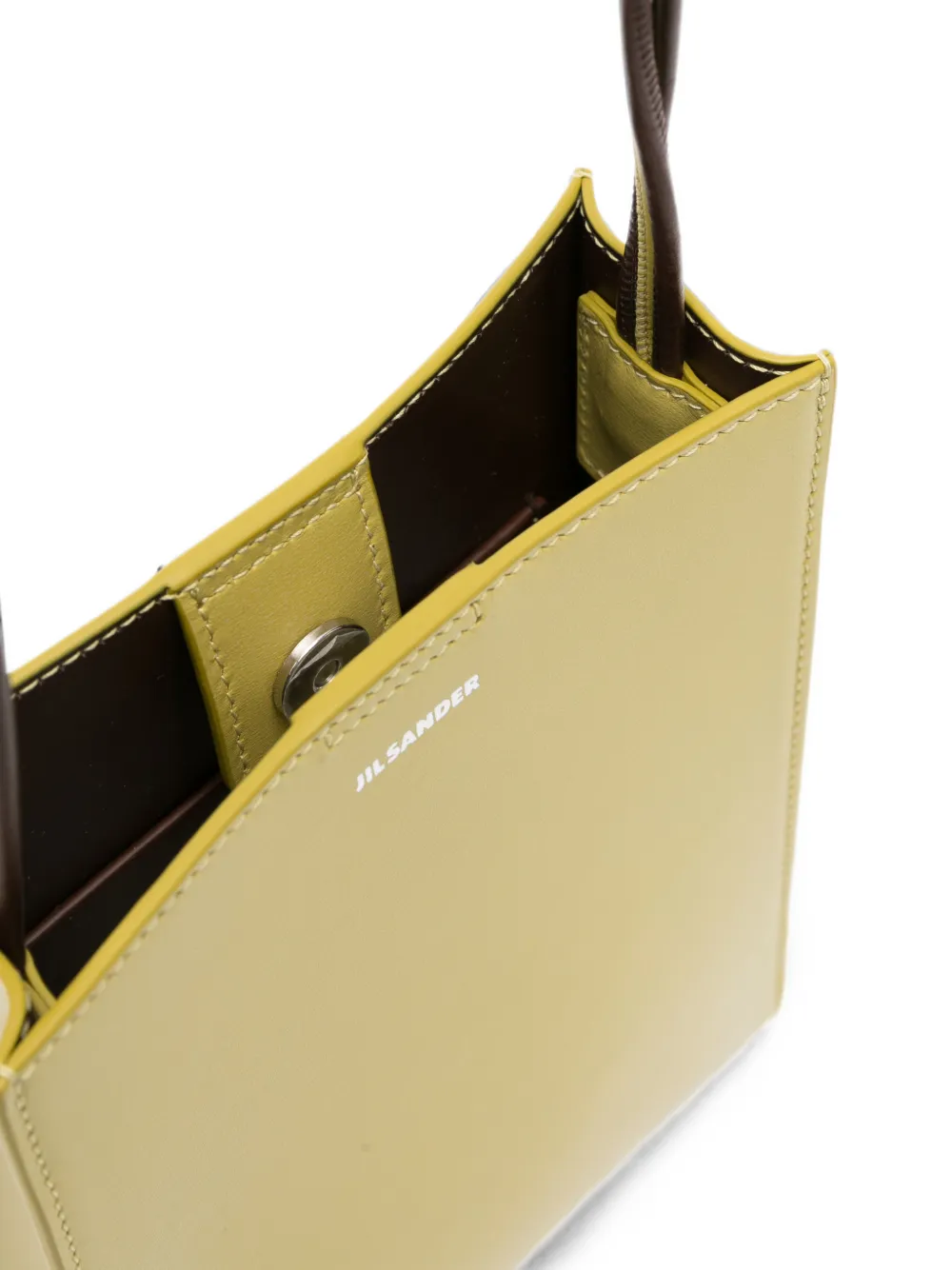 Jil Sander Tangle crossbodytas met gevlochten band Geel