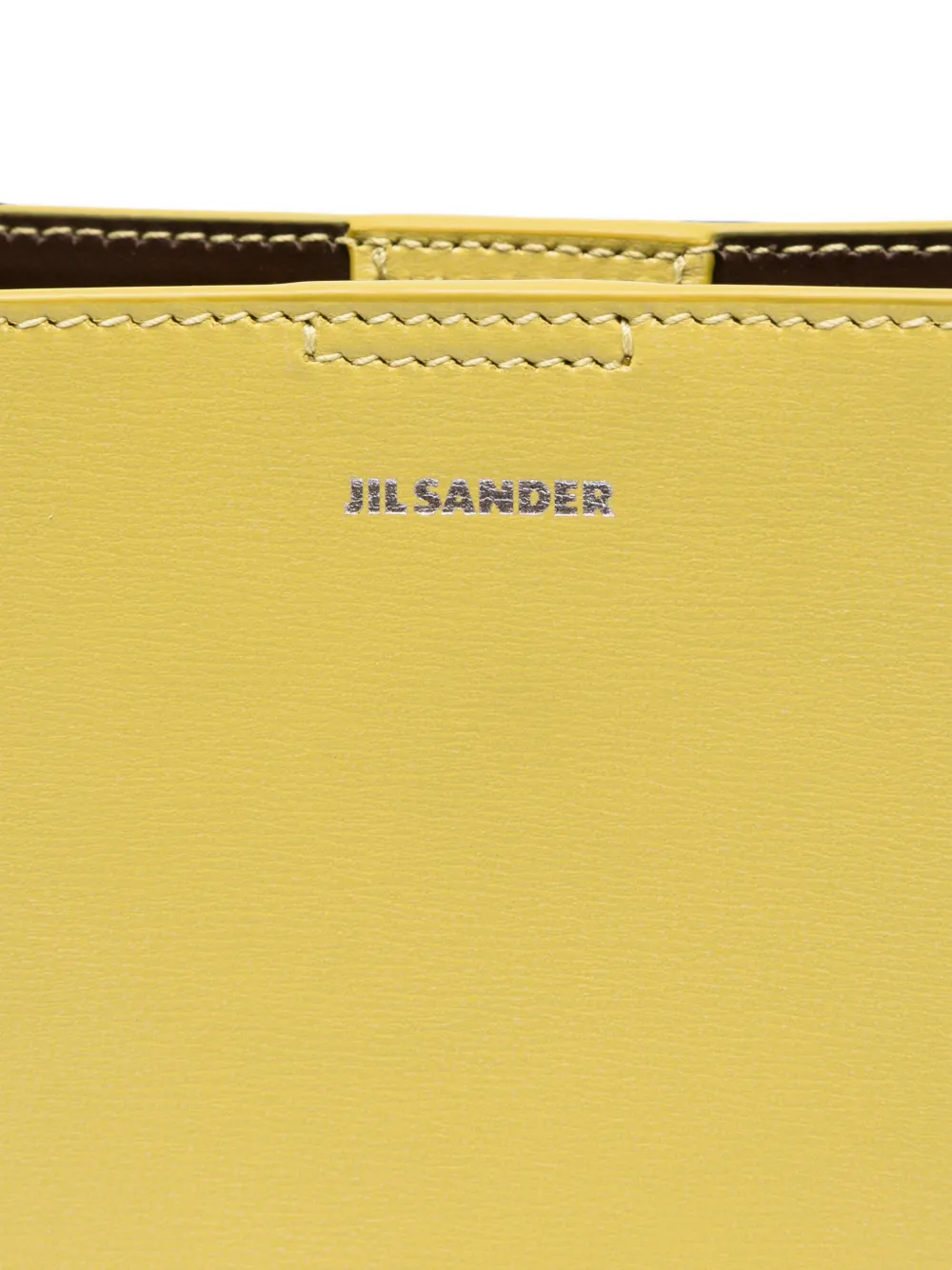 Jil Sander Tangle crossbodytas met gevlochten band Geel