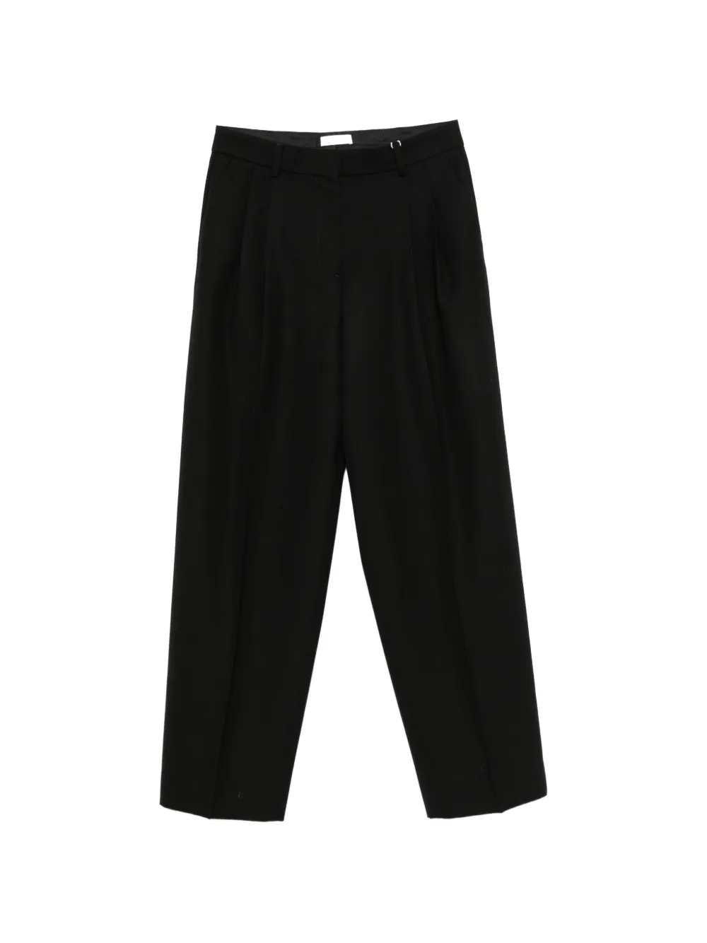 TOTEME pleated straight-leg trousers - Black