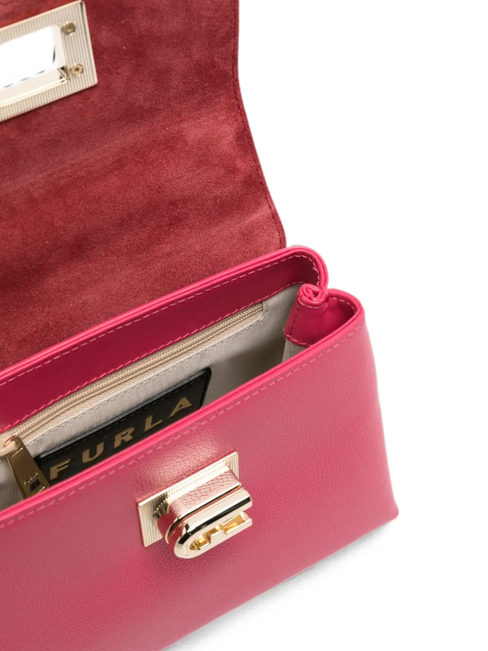 Furla Shopper met logo Roze