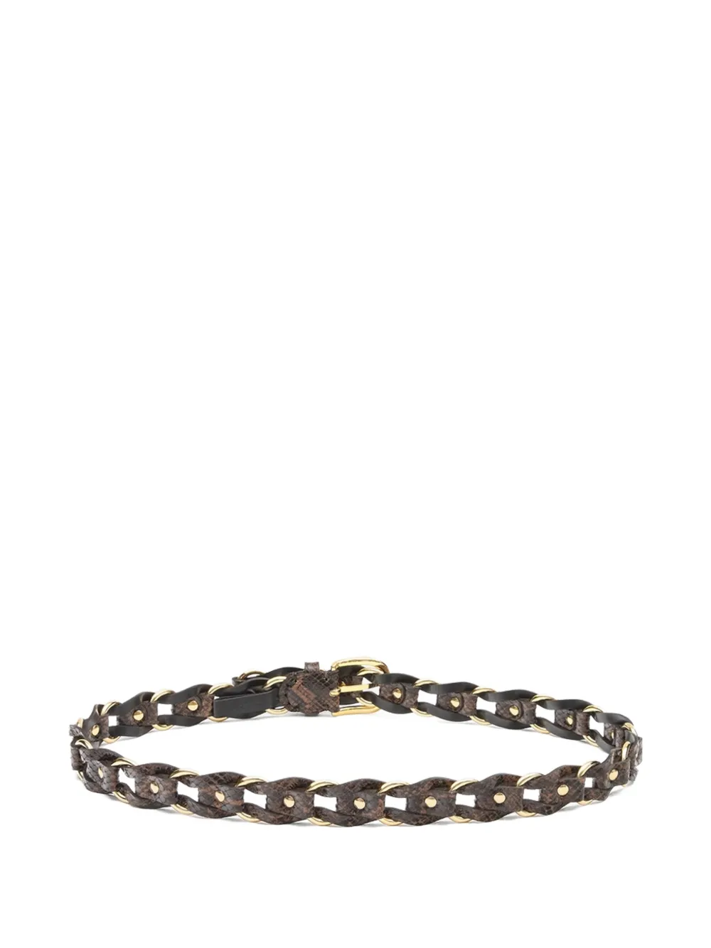 ISABEL MARANT Bali Leather Belt in Brown, view 2