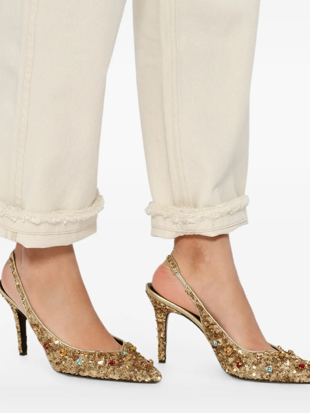 ISABEL MARANT Pafya sequin pumps Goud