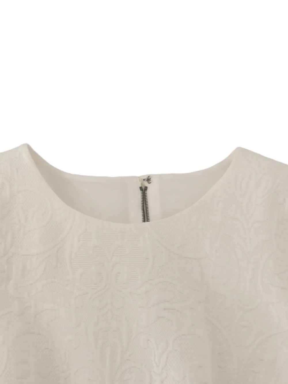 Dolce & Gabbana Midi-jurk met bloemen jacquard Wit