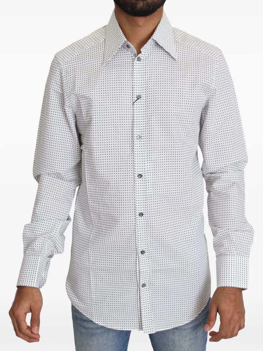 Dolce & Gabbana Hemd mit Polka Dots - Weiß