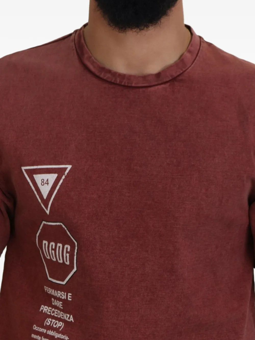 Dolce & Gabbana T-shirt met grafische print Rood