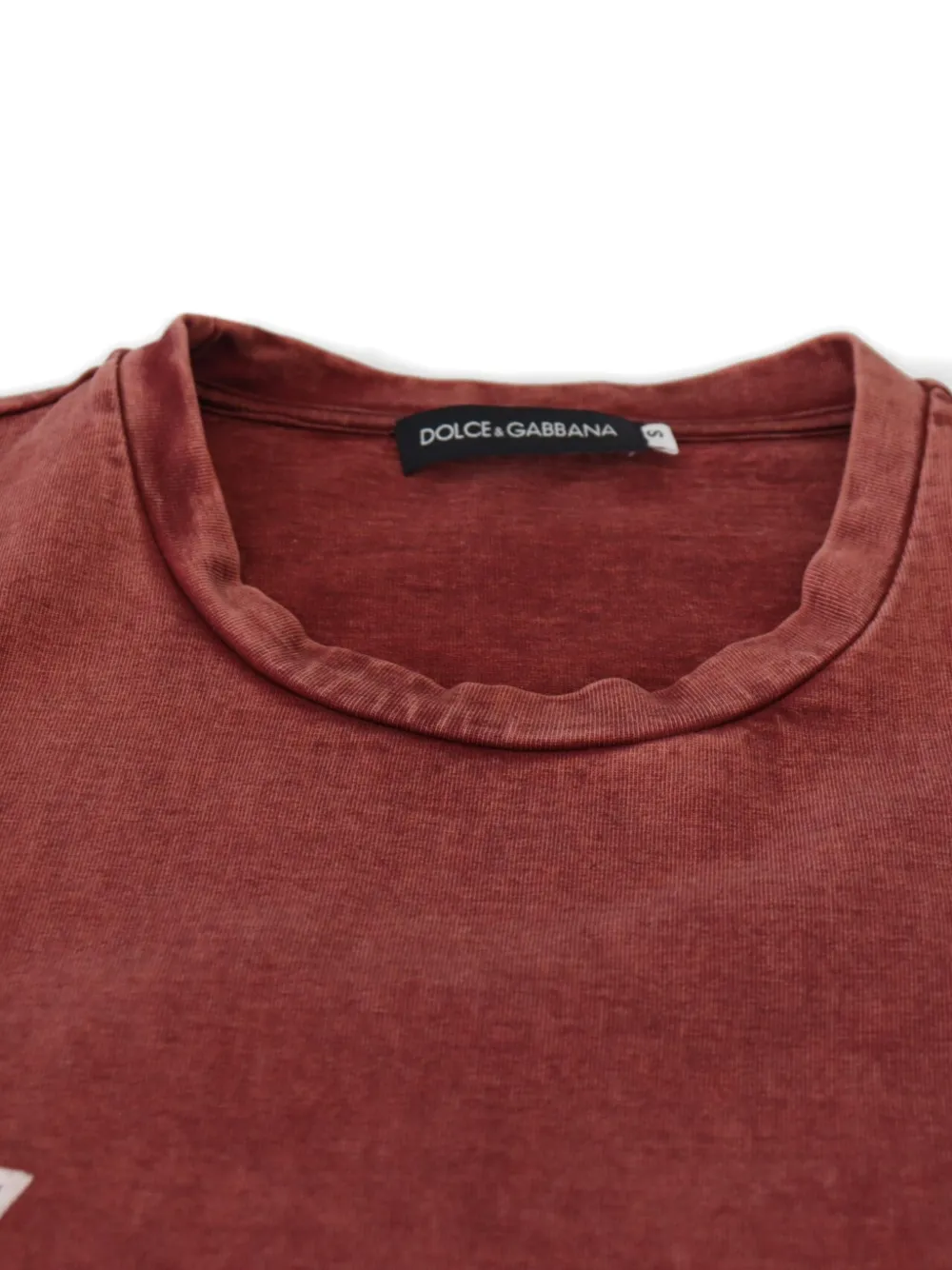 Dolce & Gabbana T-shirt met grafische print Rood
