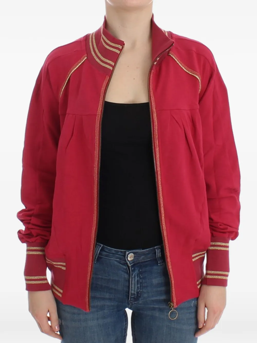 John Galliano Vest met rits Rood