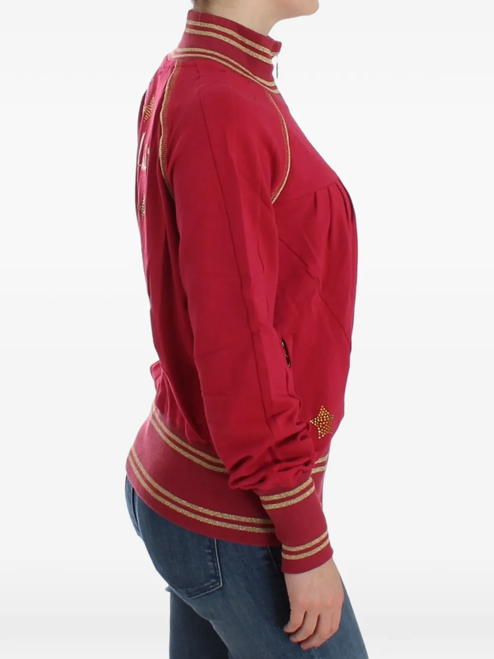 John Galliano Vest met rits Rood