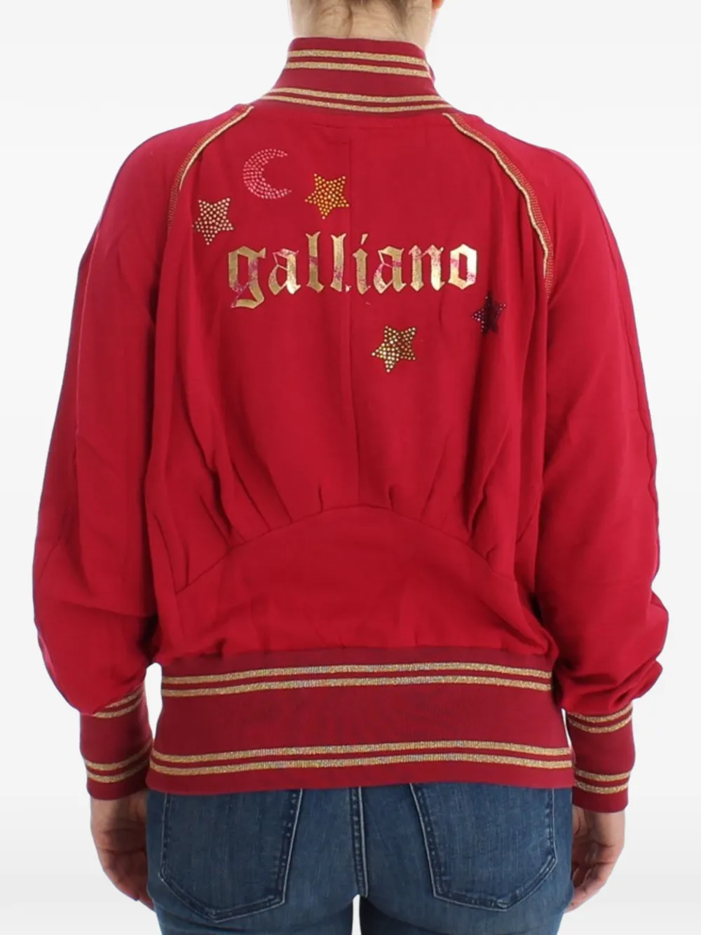 John Galliano Vest met rits Rood