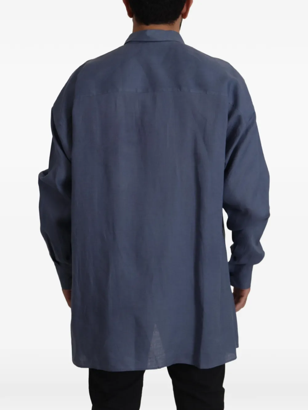 Dolce & Gabbana Linnen overhemd Blauw