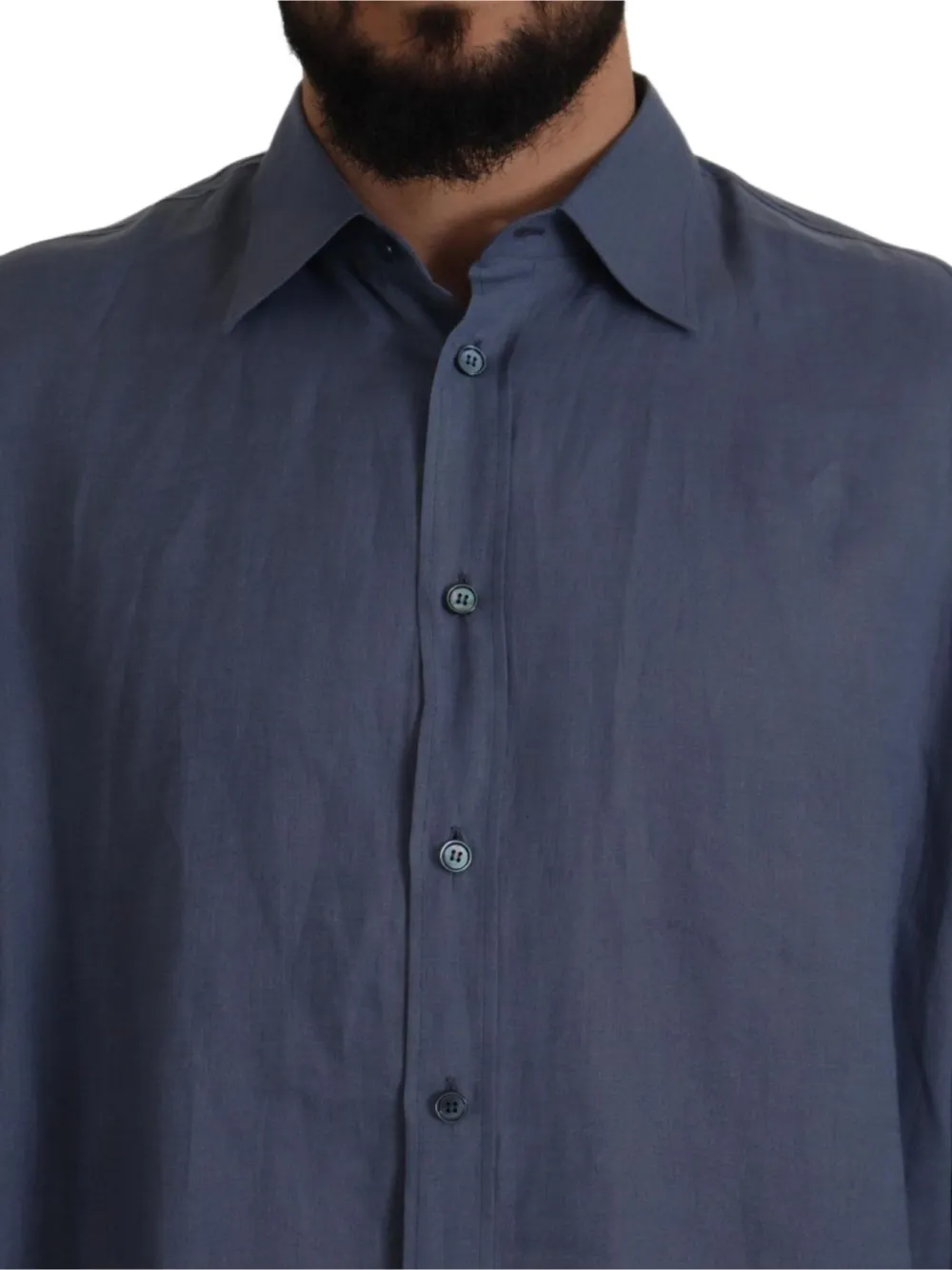 Dolce & Gabbana Linnen overhemd Blauw