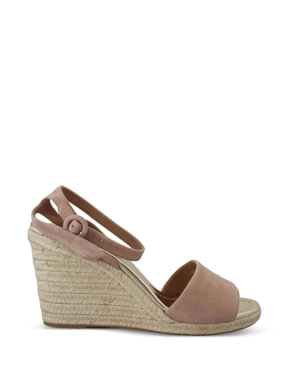 Prada suede espadrille wedge sandals Roze