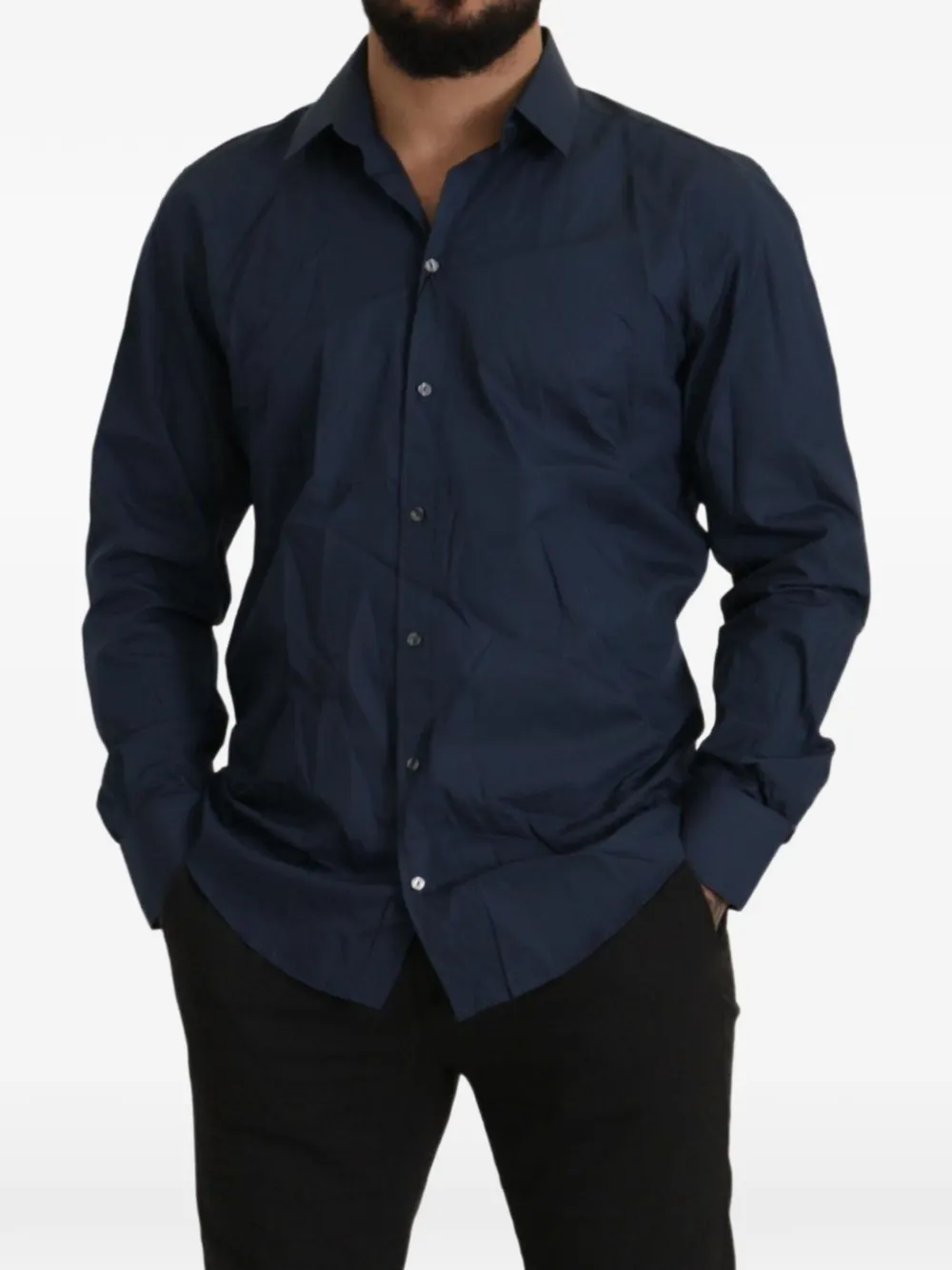 Dolce & Gabbana Martini slim-fit overhemd Blauw