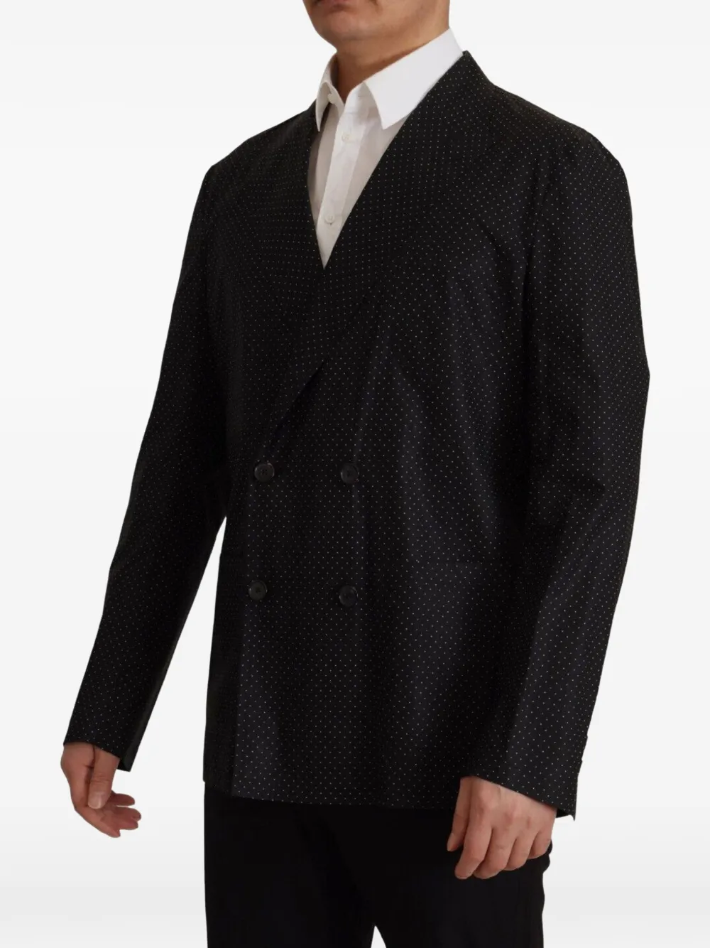 Dolce & Gabbana Blazer met dubbele rij knopen Zwart