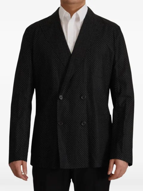 Dolce & Gabbana polka-dot double-breasted blazer