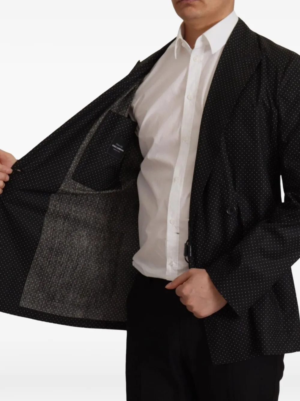 Dolce & Gabbana Blazer met dubbele rij knopen Zwart