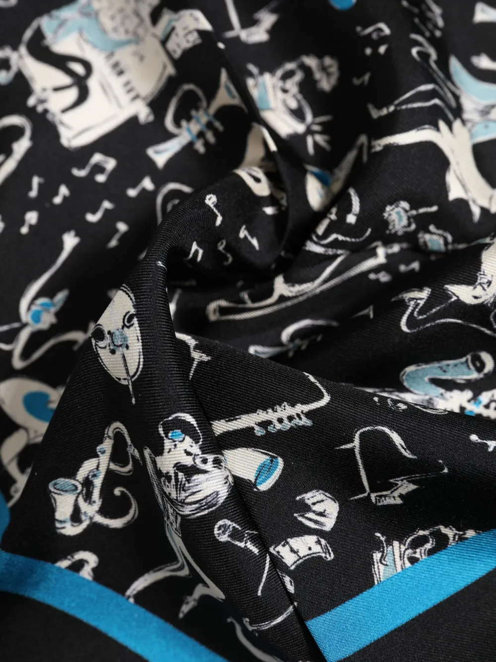 Dolce & Gabbana Zijden zakdoek Zwart