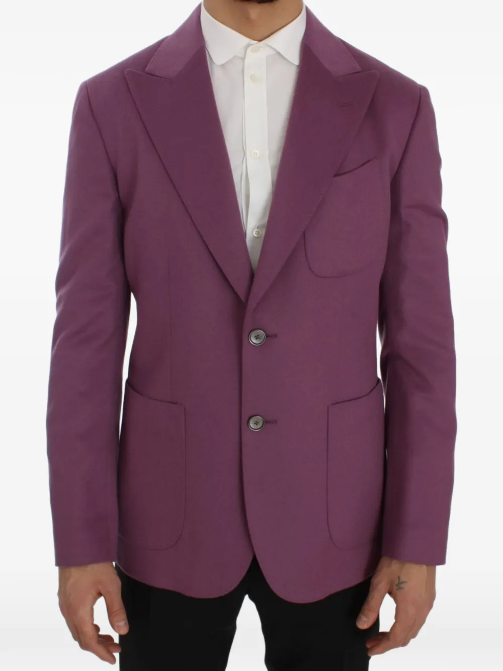 Dolce & Gabbana Blazer con revers a lancia - Viola