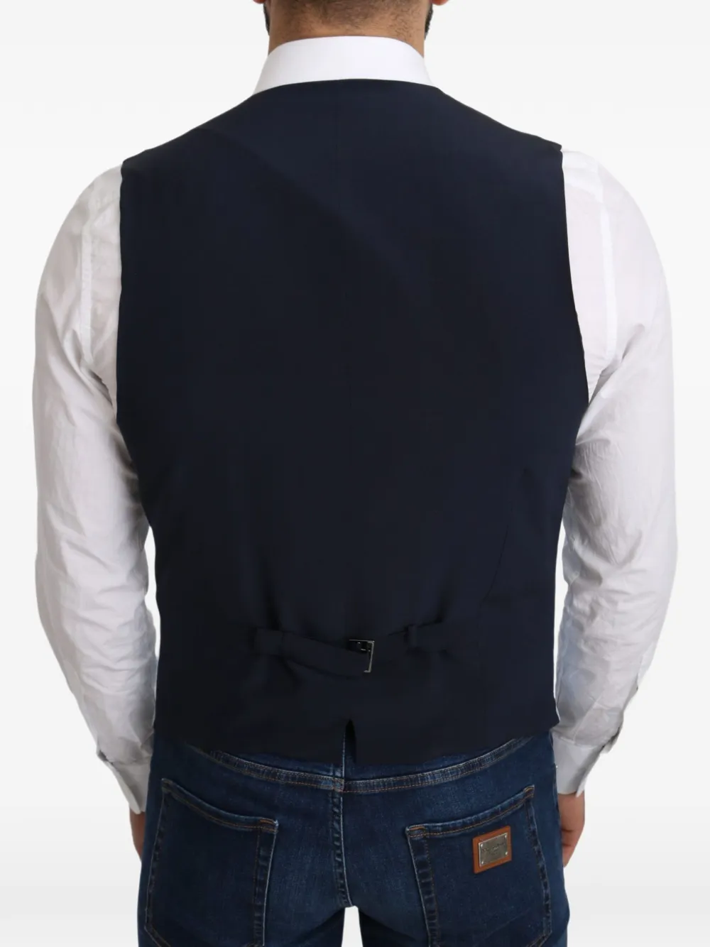 Dolce & Gabbana Gilet met V-hals en knopen Blauw