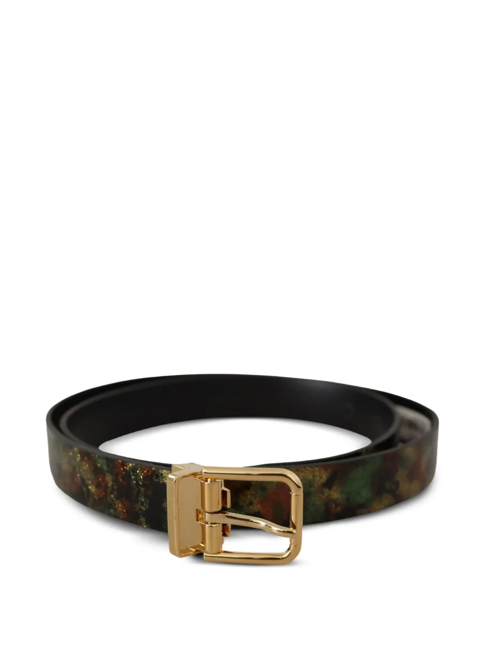 Dolce & Gabbana Riem met camouflageprint Zwart