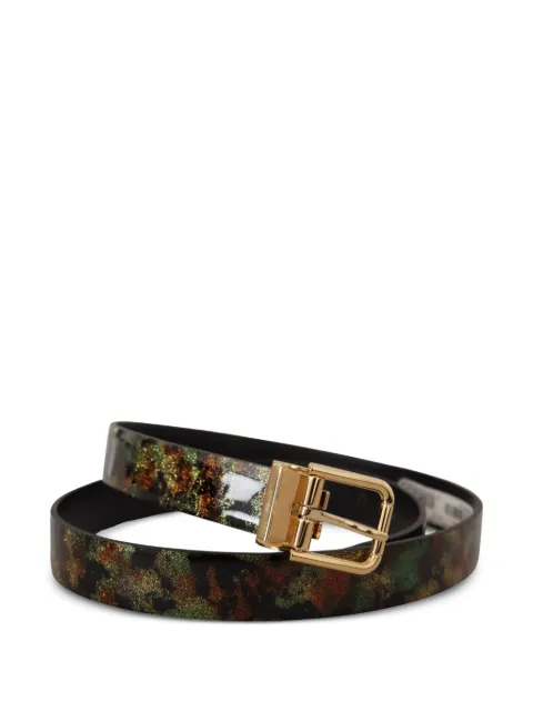 Dolce & Gabbana Gürtel mit Camouflage-Print