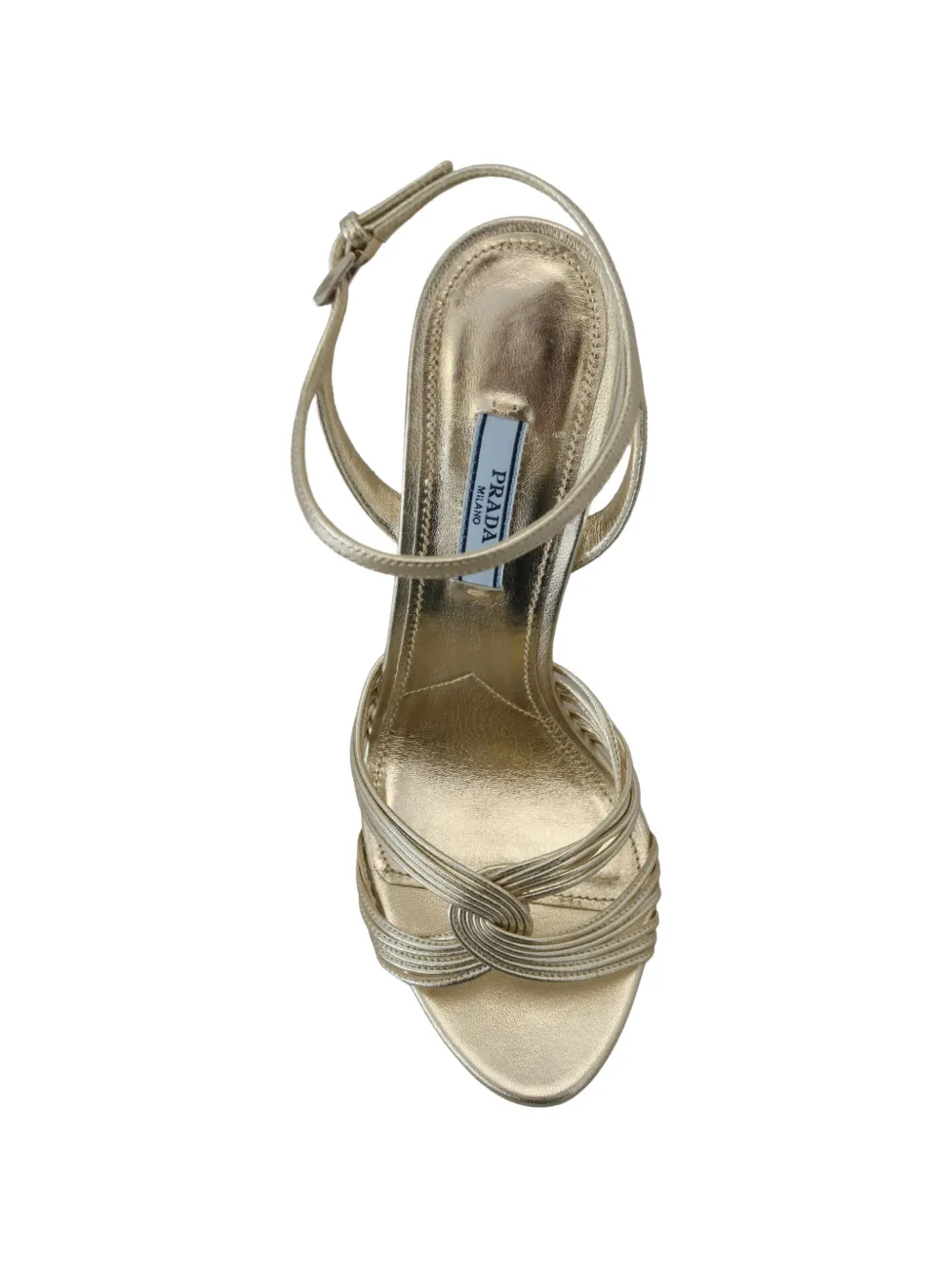 Prada Leren sandalen Goud