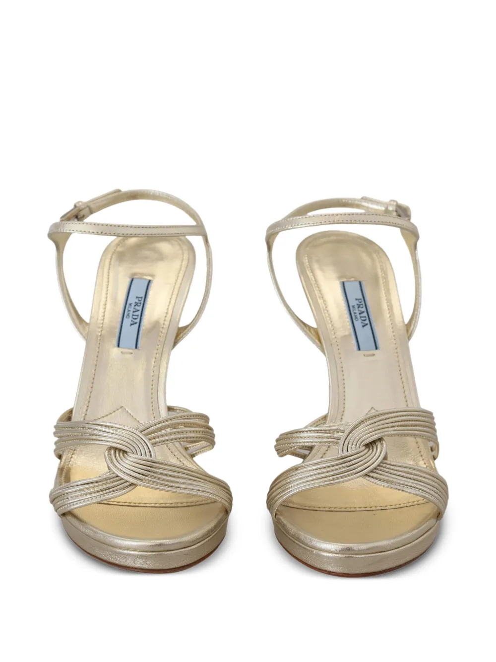 Prada Leren sandalen Goud