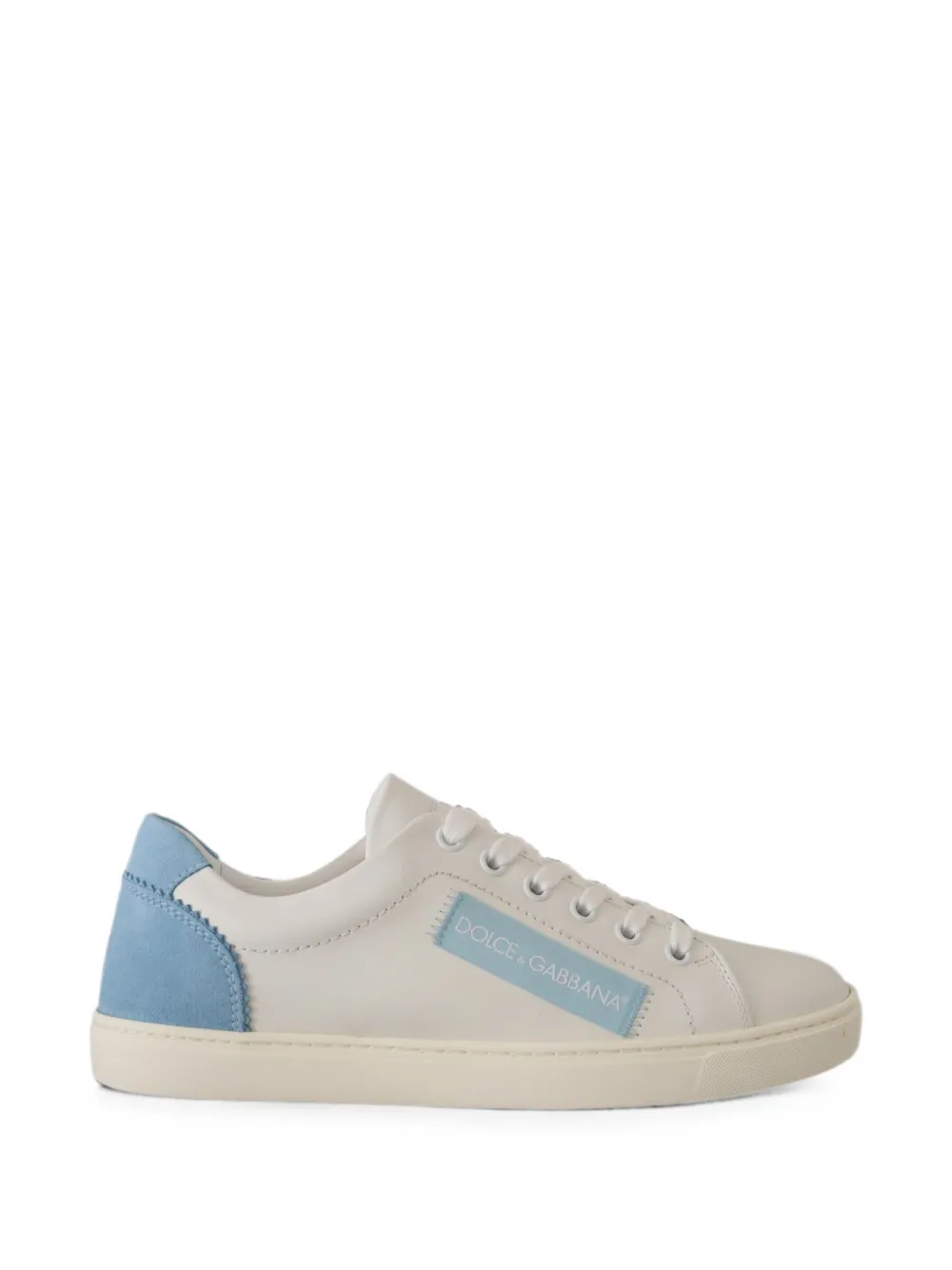 Dolce & Gabbana Sneakers mit Logo-Patch - Weiß