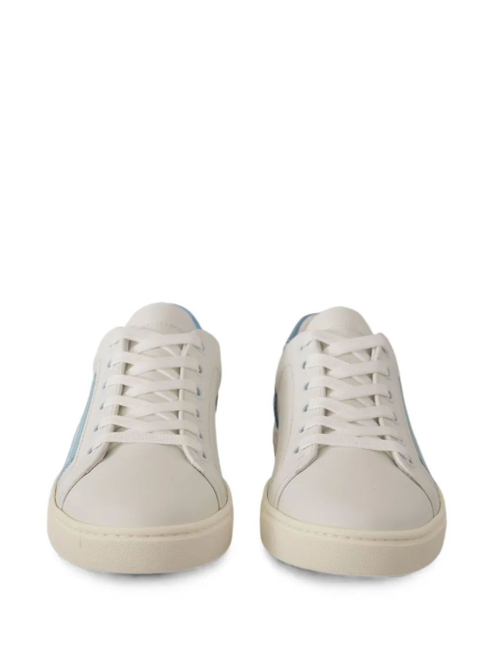 Dolce & Gabbana logo-patch leather sneakers Wit